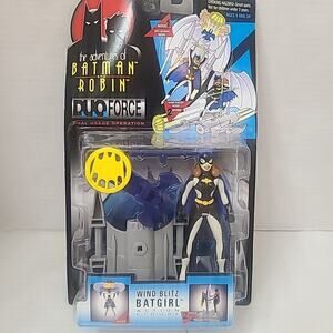 Vintage 1997 Kenner Adventures of Batman Robin Duo Force Wind Blitz Batgirl